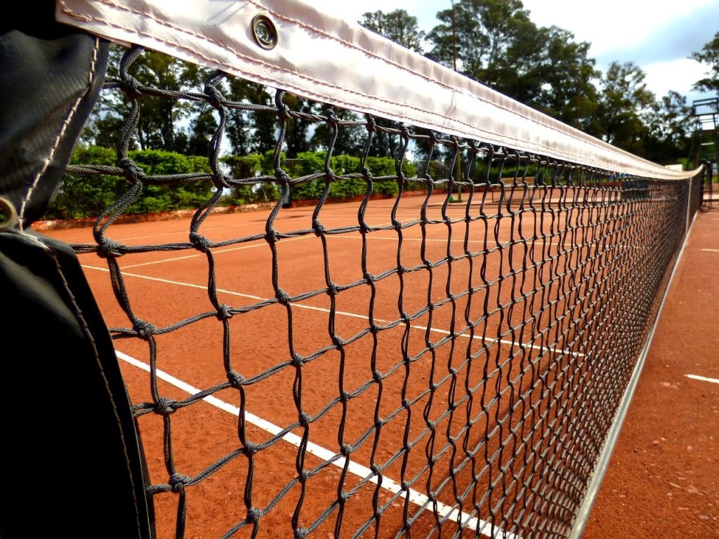 network, tennis, clay