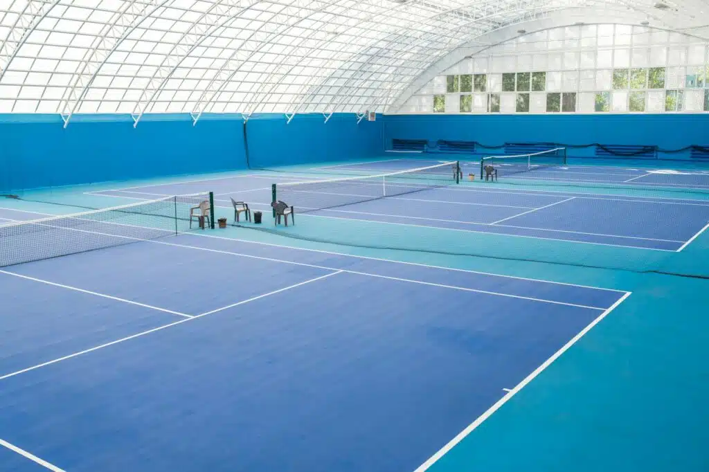 Blue Tennis Court